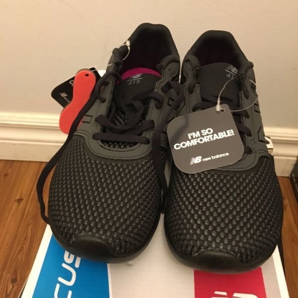 BRAND NEW women new balance 415 black training shoes size US 6 - Picture 6 of 7